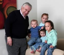 Archive photograph — the Mintz children in the early years of the business